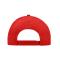 Unisexe Casquette 6 panneaux coton brossé Rouge 7694