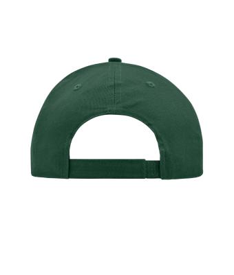 Unisexe Casquette 6 panneaux coton brossé Vert-foncé 7694