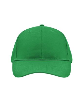 Unisexe Casquette 6 panneaux coton brossé Vert-fougère 7694