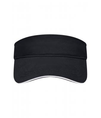 Unisex Sandwich Sunvisor Black/white 7699