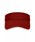 Unisex Sandwich Sunvisor Burgundy/white 7699