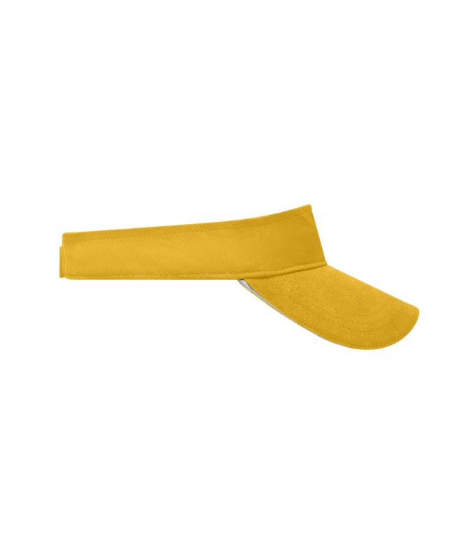 Unisex Sandwich Sunvisor Gold-yellow/white 7699