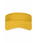 Unisex Sandwich Sunvisor Gold-yellow/white 7699