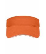 Unisex Sandwich Sunvisor Orange/white 7699