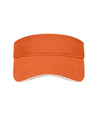 Unisex Sandwich Sunvisor Orange/white 7699