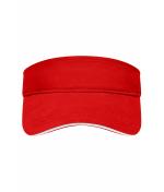 Unisex Sandwich Sunvisor Red/white 7699