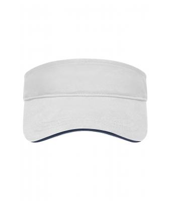 Unisex Sandwich Sunvisor White/navy 7699