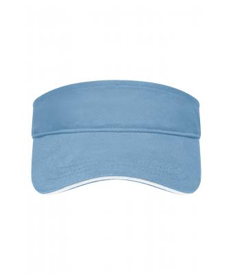 Unisex Sandwich Sunvisor Lichtblauw/wit 7699