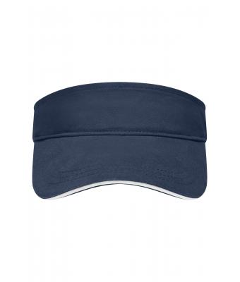 Unisex Sandwich Sunvisor Navy/wit 7699