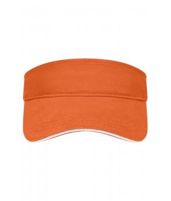 Unisex Sandwich Sunvisor Oranje/wit 7699