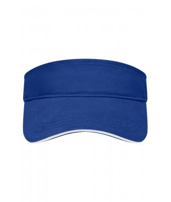 Unisex Sandwich Sunvisor Royal/wit 7699