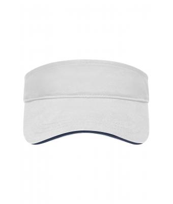 Unisex Sandwich Sunvisor Wit/navy 7699