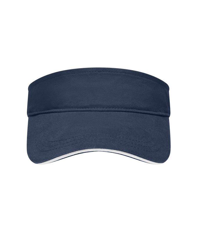 Unisexe Visière sandwich Marine/blanc 7699