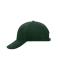 Unisex 6 Panel Softlining Raver Cap Dark-green 7700