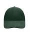 Unisex 6 Panel Softlining Raver Cap Dark-green 7700