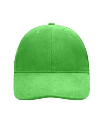 Unisex 6 Panel Softlining Raver Cap Lime-green 7700