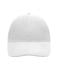 Unisex 6 Panel Softlining Raver Cap White 7700