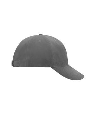 Unisex 6 Panel Softlining Raver Cap Dark-grey 7700