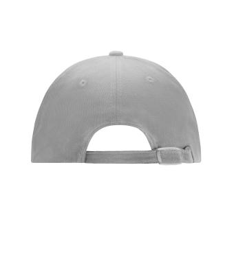 Unisex 6 Panel Softlining Raver Cap Lichtgrijs 7700