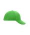 Unisex 6 Panel Softlining Raver Cap Lime-green 7700