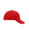 Unisex 6 Panel Softlining Raver Cap Signal-red 7700