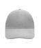 Unisex 6 Panel Softlining Raver Cap Light-grey 7700