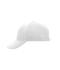 Unisex 6 Panel Softlining Raver Cap White 7700