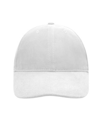 Unisex 6 Panel Softlining Raver Cap White 7700