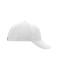 Unisexe Casquette 6 panneaux coton brossé lourd Blanc 7700