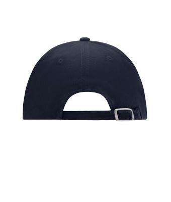 Unisexe Casquette 6 panneaux coton brossé lourd Marine 7700