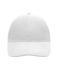 Unisexe Casquette 6 panneaux coton brossé lourd Blanc 7700
