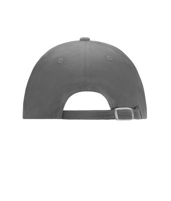 Unisexe Casquette 6 panneaux coton brossé lourd Gris-foncé 7700