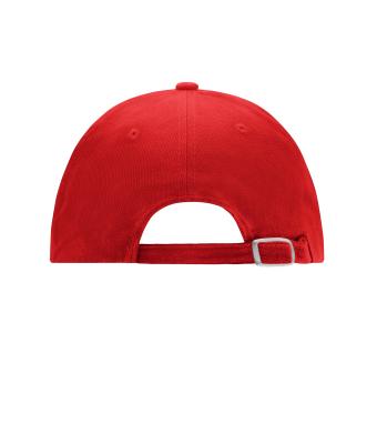 Unisexe Casquette 6 panneaux coton brossé lourd Rouge-vif 7700