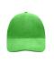 Unisexe Casquette 6 panneaux coton brossé lourd Vert-citron 7700