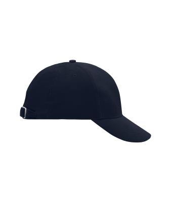 Unisex 6 Panel Raver Cap Laminated Navy 7701