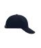 Unisex 6 Panel Raver Cap Laminated Navy 7701