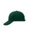 Unisex 6 Panel Raver Cap Laminated Dark-green 7701