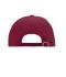 Unisex 6 Panel Raver Cap Laminated Burgundy 7701