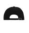 Unisex 6 Panel Raver Cap Laminated Black 7701