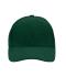 Unisex 6 Panel Raver Cap Laminated Dark-green 7701