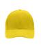 Unisex 6 Panel Raver Cap Laminated Sun-yellow 7701