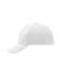 Unisex 6 Panel Raver Cap Laminated White 7701