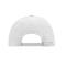 Unisex 6 Panel Raver Cap Laminated White 7701