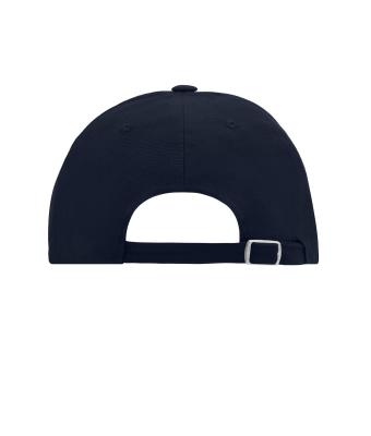 Unisexe Casquette 6 panneaux coton brossé lourd Marine 7701