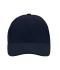 Unisexe Casquette 6 panneaux coton brossé lourd Marine 7701