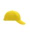 Unisexe Casquette 6 panneaux coton brossé lourd Jaune-soleil 7701