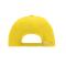 Unisexe Casquette 6 panneaux coton brossé lourd Jaune-soleil 7701