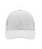Unisexe Casquette 6 panneaux coton brossé lourd Blanc 7701