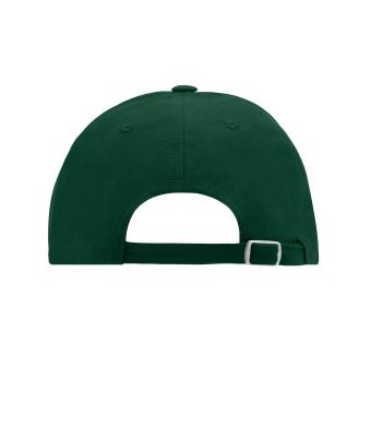 Unisexe Casquette 6 panneaux coton brossé lourd Vert-foncé 7701