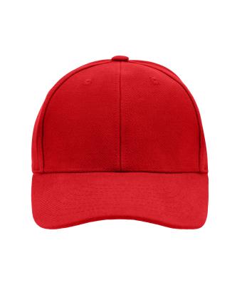 Unisex Panel Raver Cap Laminated Signaal-rood 7701